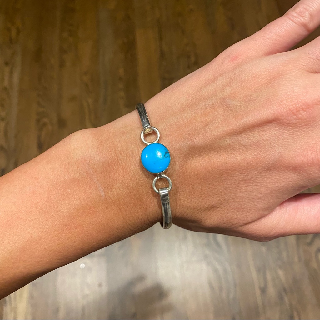 Mexican Silver With Blue Stone